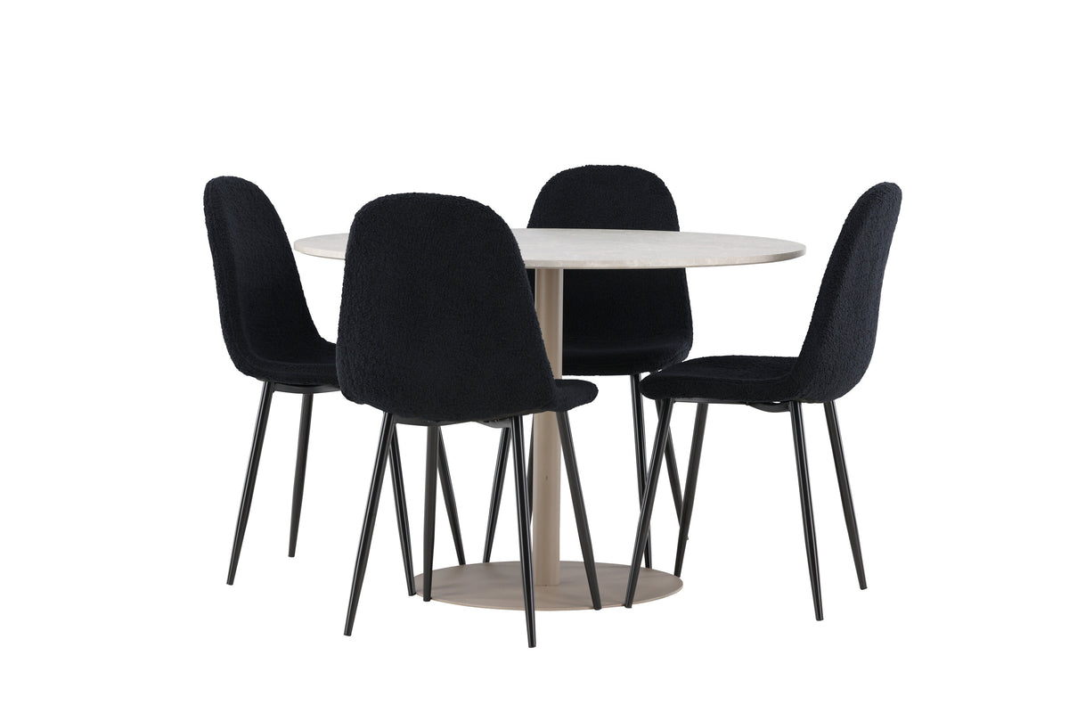 Lycke Matbord med Polar Stolarna – MDF