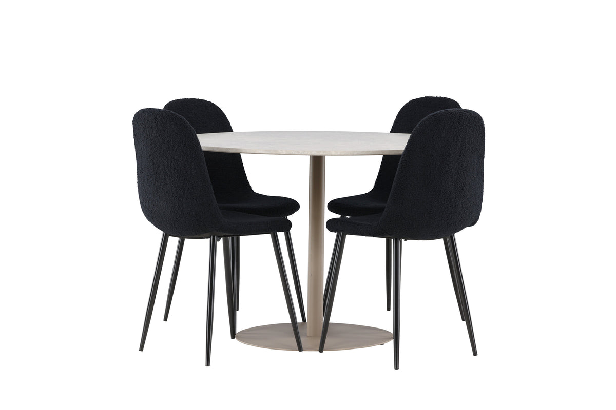 Lycke Matbord med Polar Stolarna – MDF