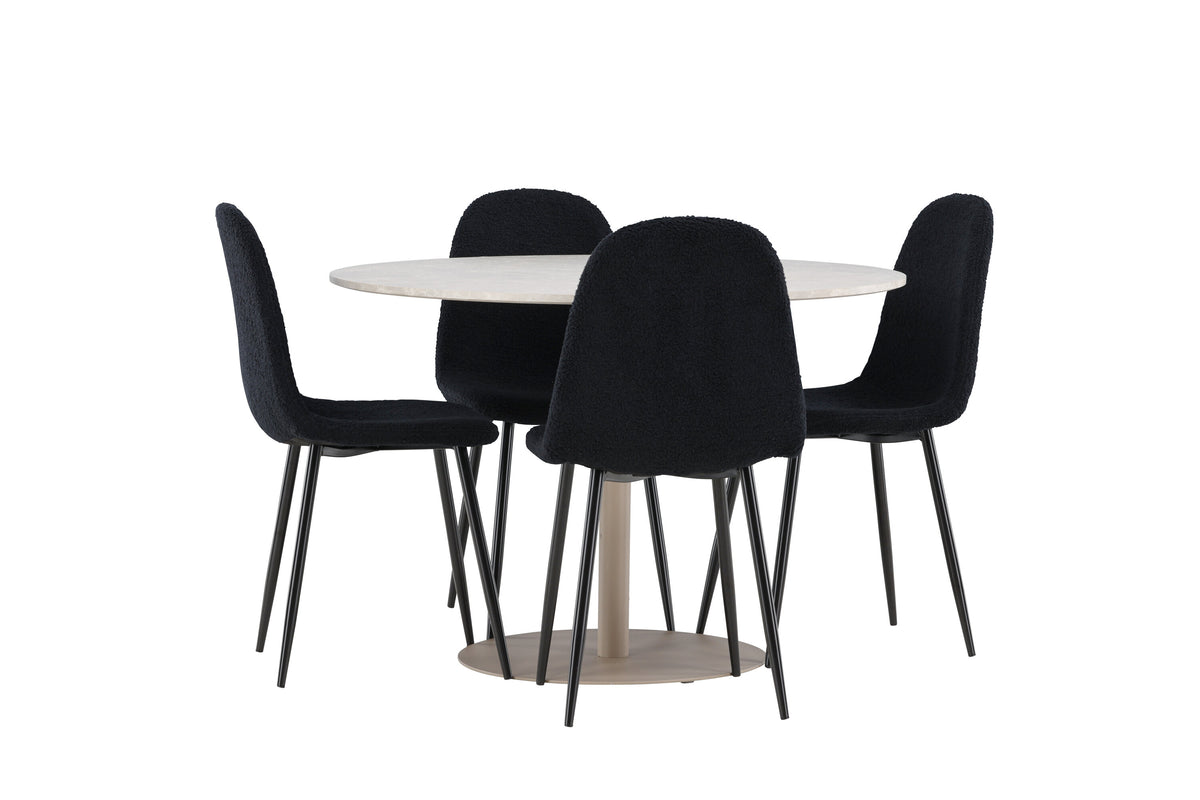 Lycke Matbord med Polar Stolarna – MDF