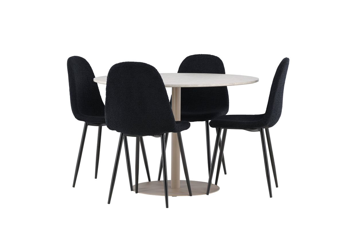 Lycke Matbord med Polar Stolarna – MDF