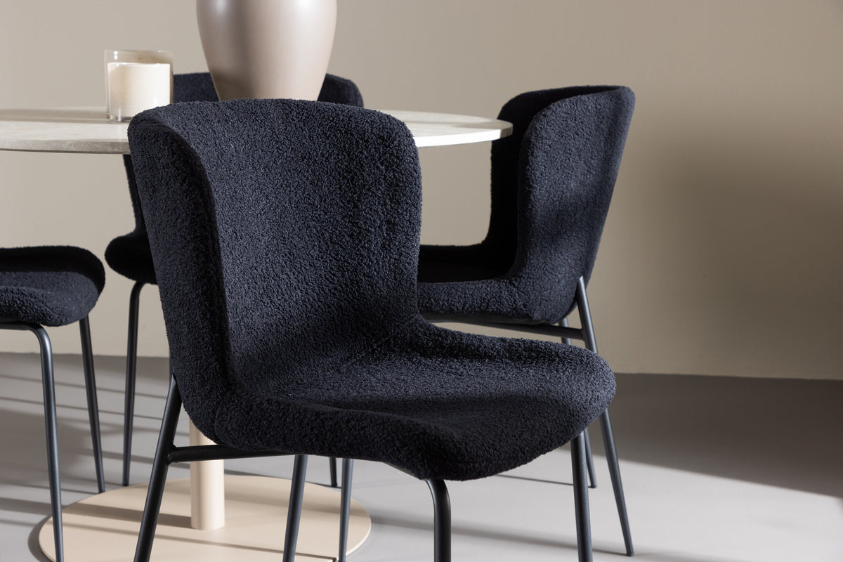 Lycke Matbord med Modesto Stolarna – MDF