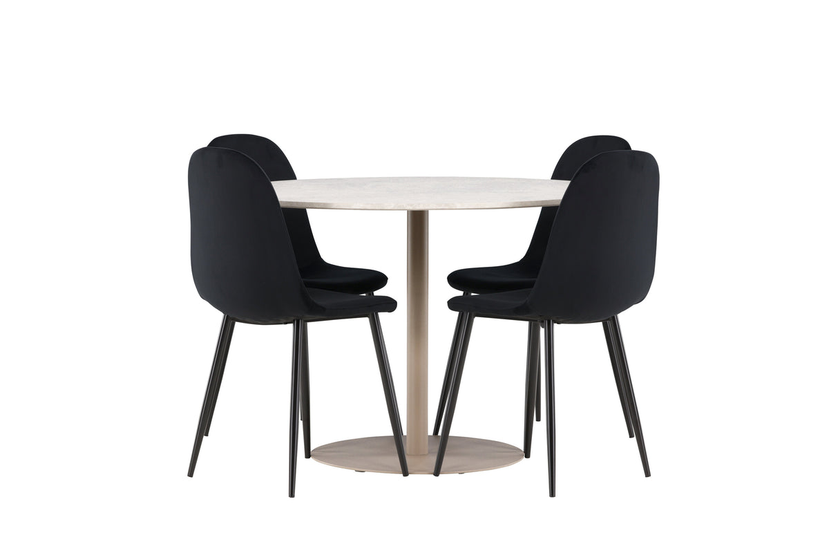 Lycke Matbord med Polar Stolarna – MDF