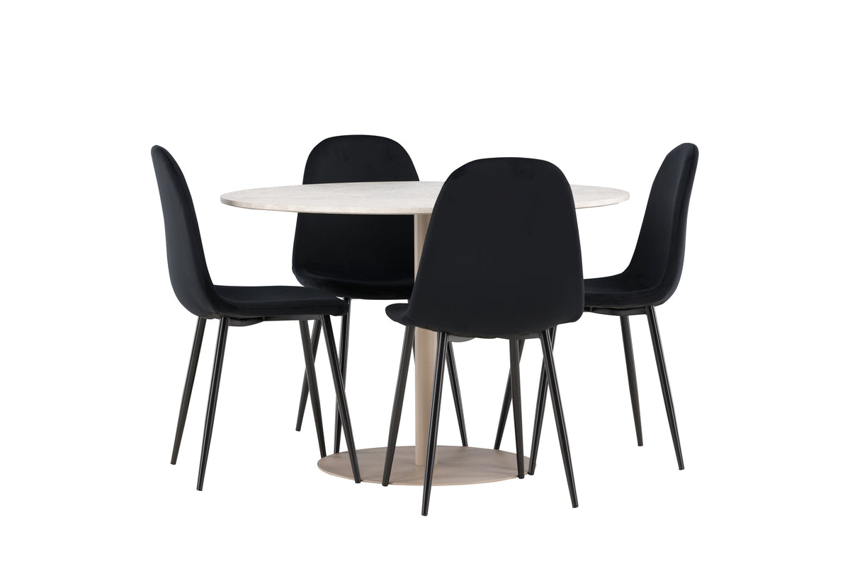 Lycke Matbord med Polar Stolarna – MDF