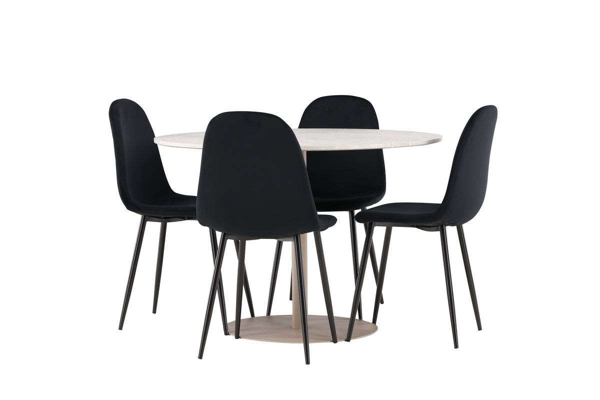 Lycke Matbord med Polar Stolarna – MDF