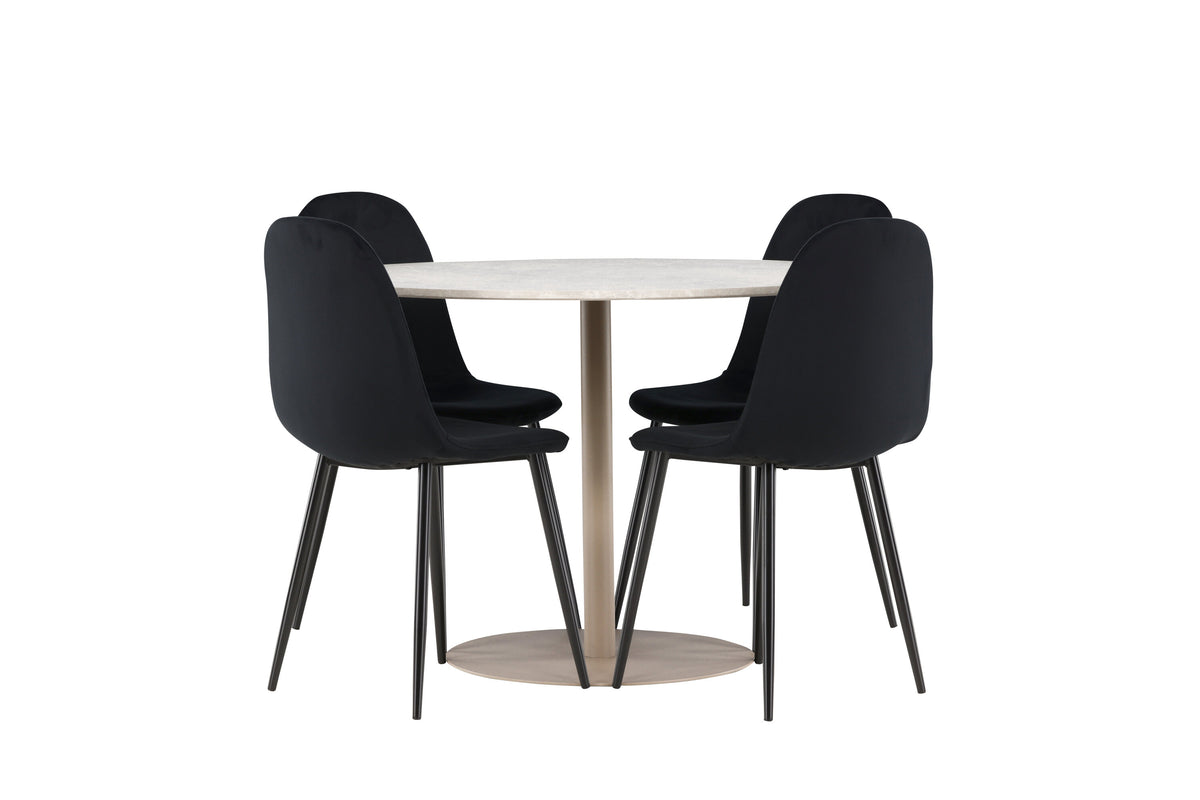Lycke Matbord med Polar Stolarna – MDF
