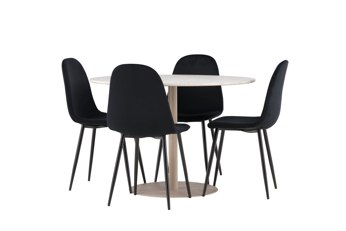 Lycke Matbord med Polar Stolarna – MDF
