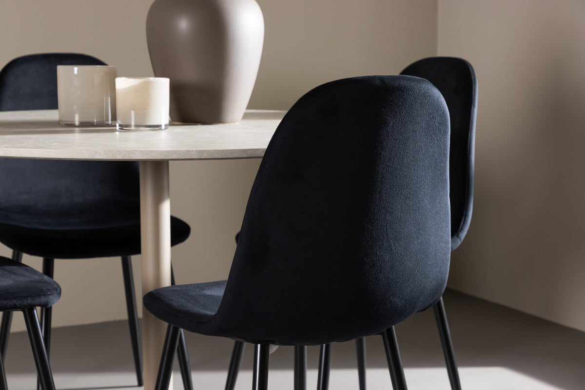 Lycke Matbord med Polar Stolarna – MDF