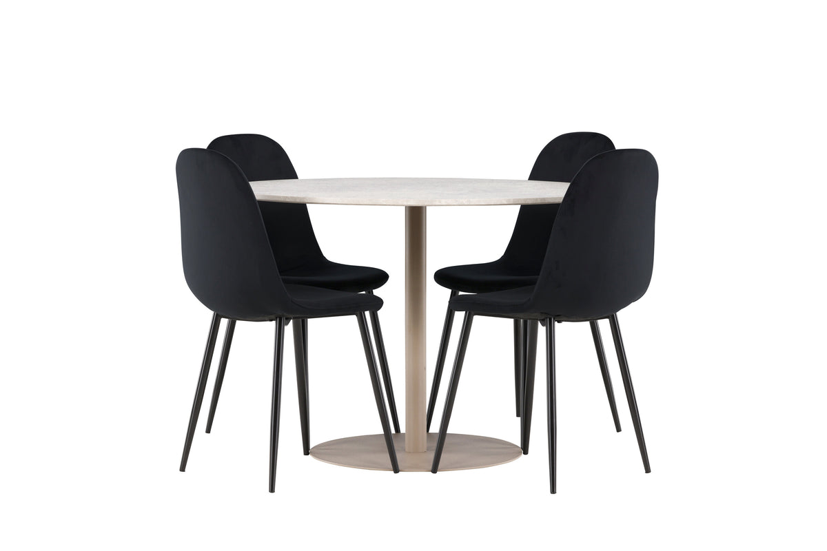 Lycke Matbord med Polar Stolarna – MDF