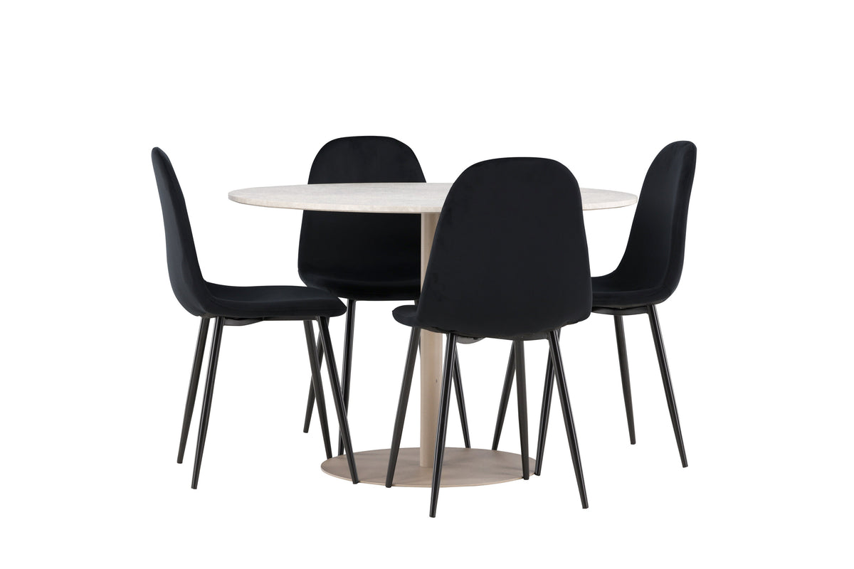 Lycke Matbord med Polar Stolarna – MDF