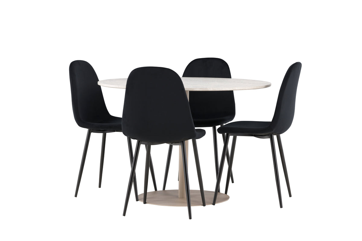 Lycke Matbord med Polar Stolarna – MDF