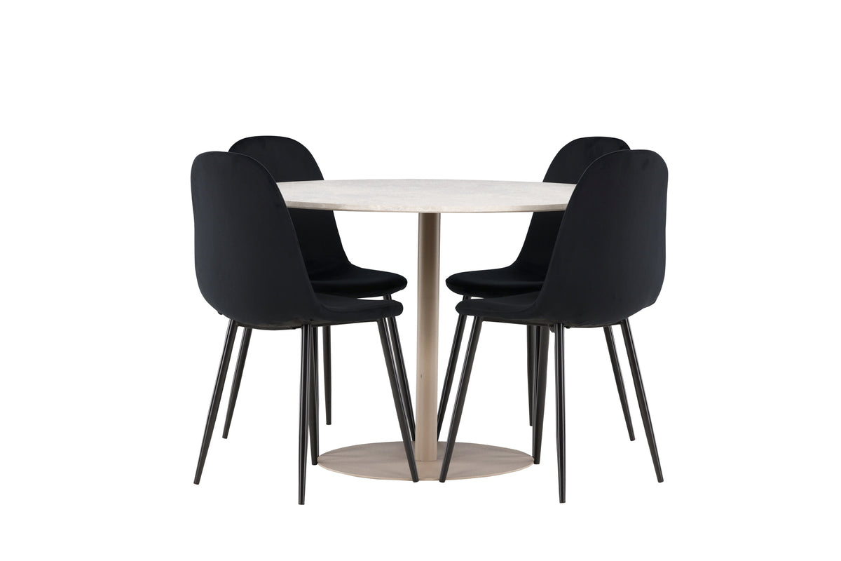 Lycke Matbord med Polar Stolarna – MDF