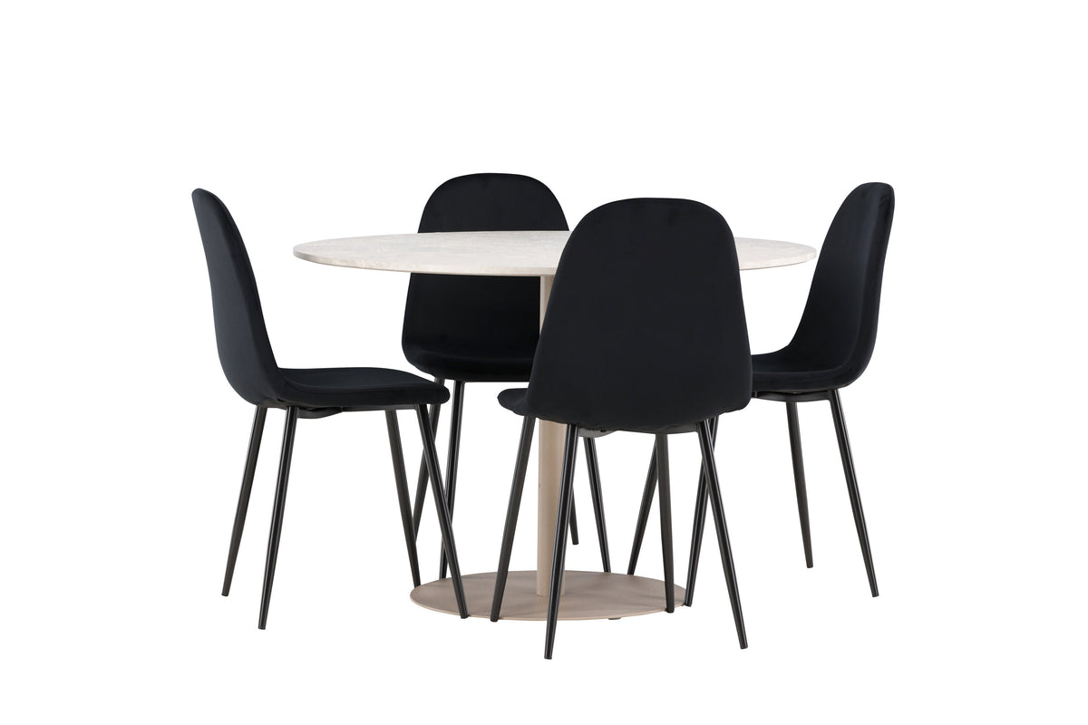 Lycke Matbord med Polar Stolarna – MDF