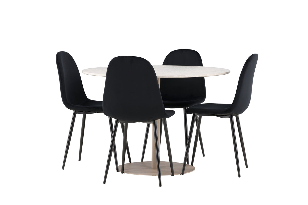 Lycke Matbord med Polar Stolarna – MDF