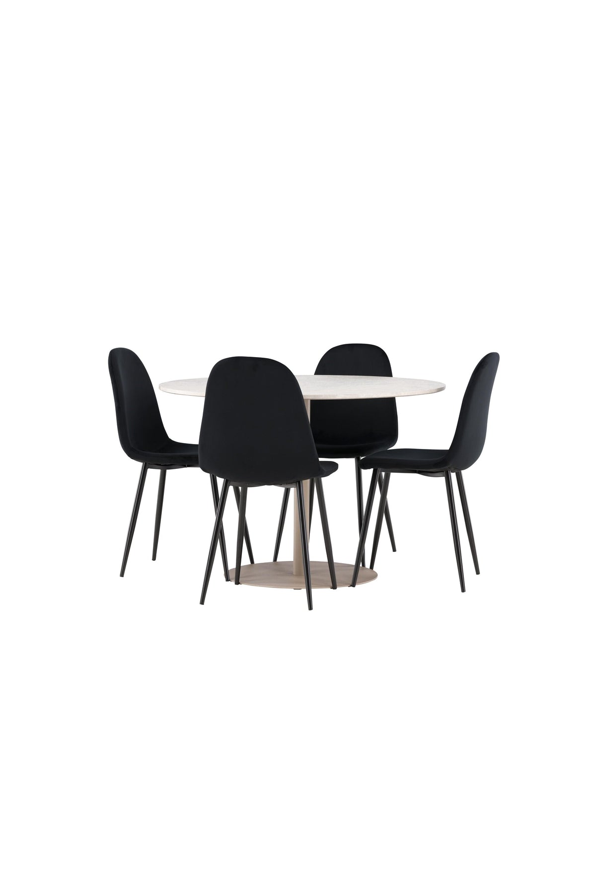 Lycke Matbord med Polar Stolarna – MDF