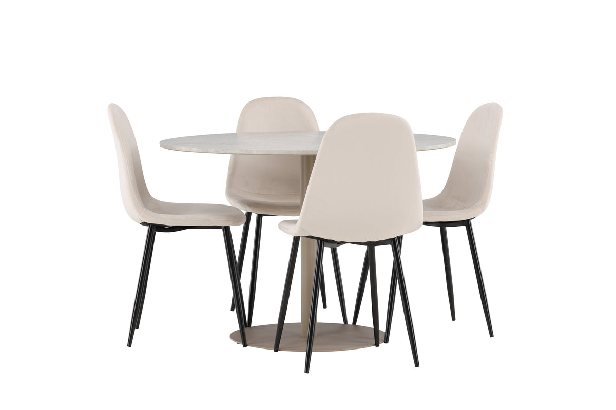 Lycke Matbord med Polar Stolarna – MDF