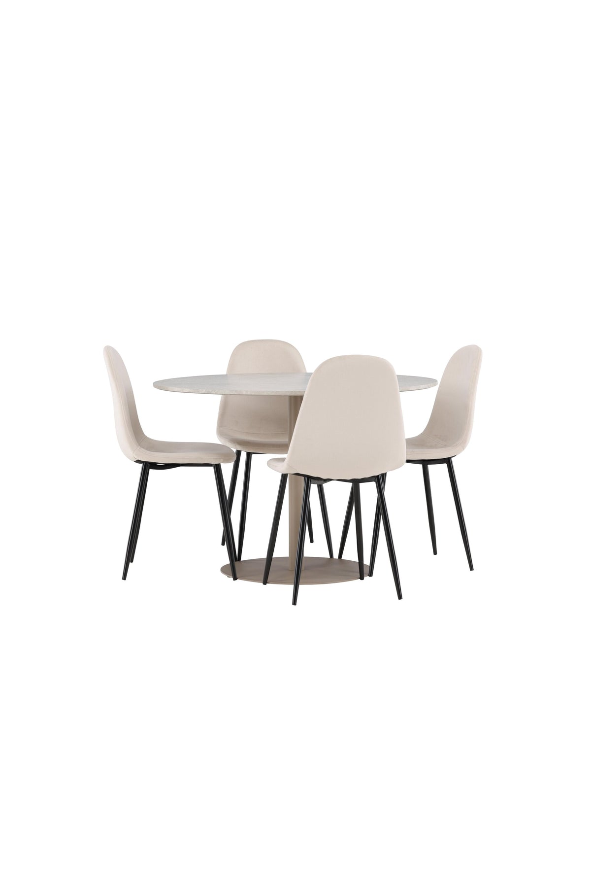 Lycke Matbord med Polar Stolarna – MDF