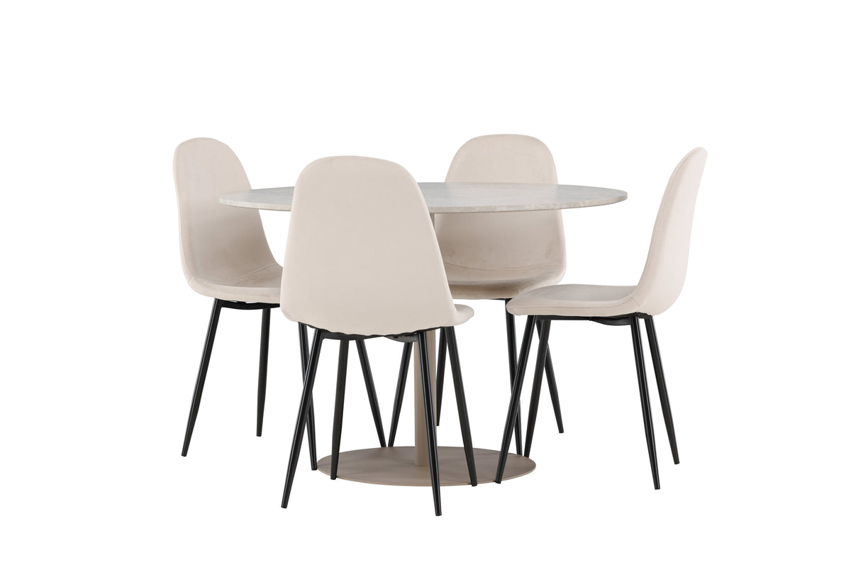 Lycke Matbord med Polar Stolarna – MDF