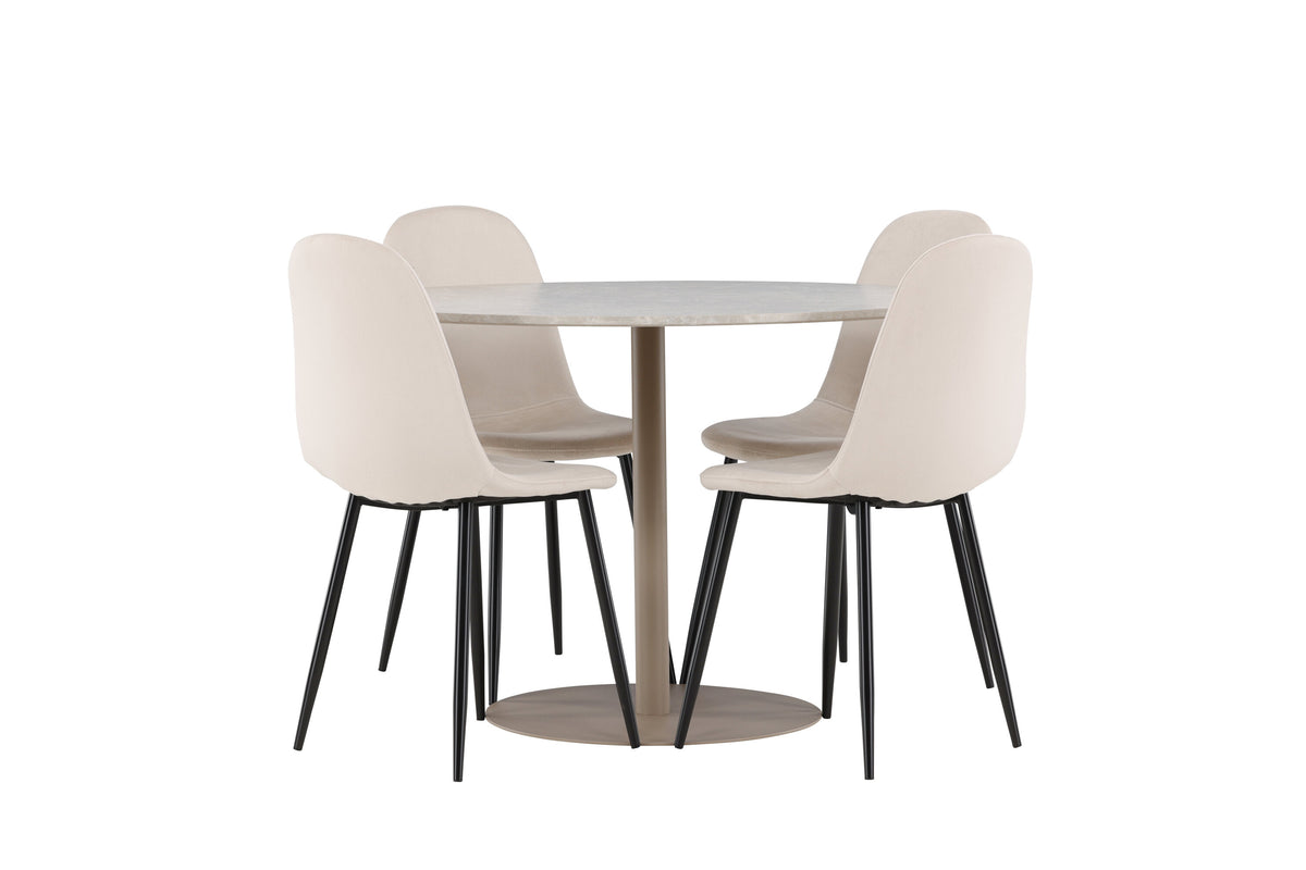 Lycke Matbord med Polar Stolarna – MDF
