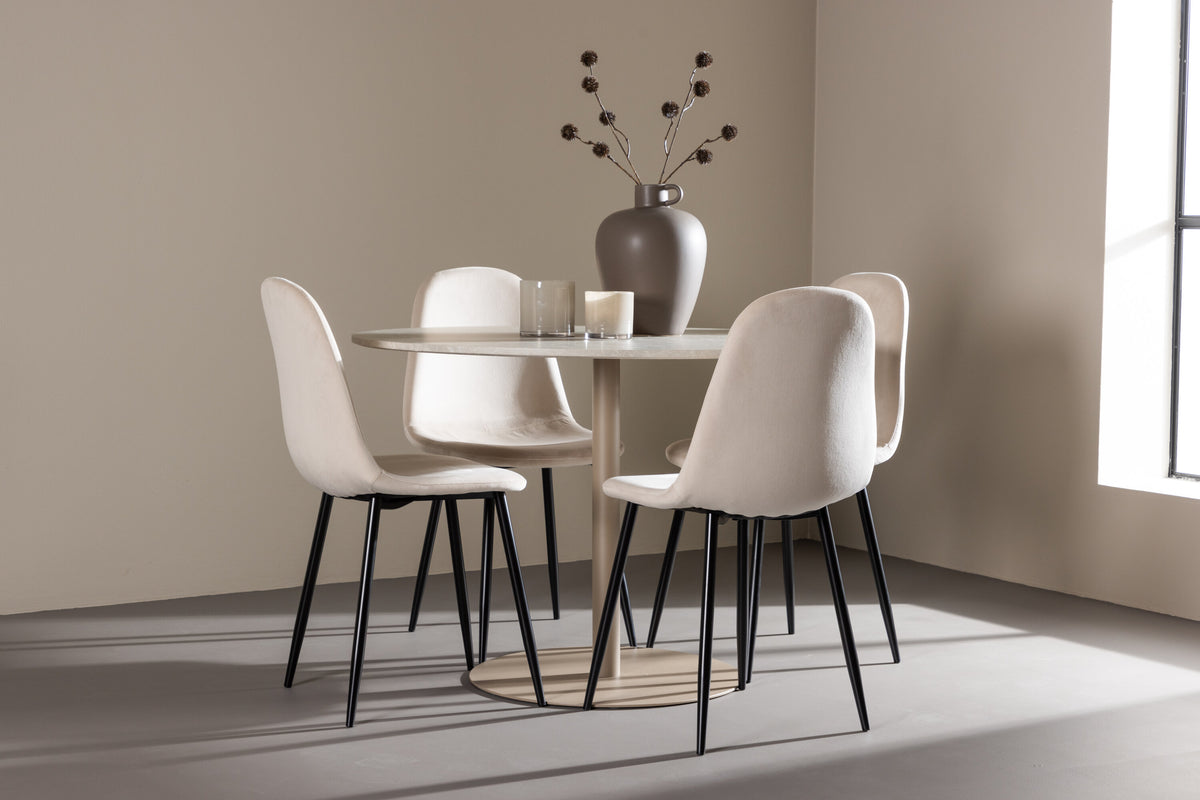 Lycke Matbord med Polar Stolarna – MDF
