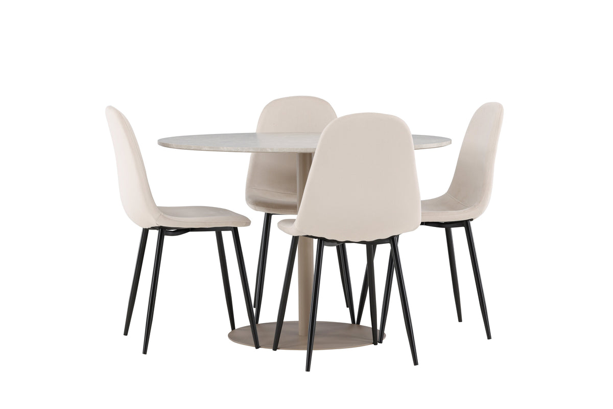 Lycke Matbord med Polar Stolarna – MDF