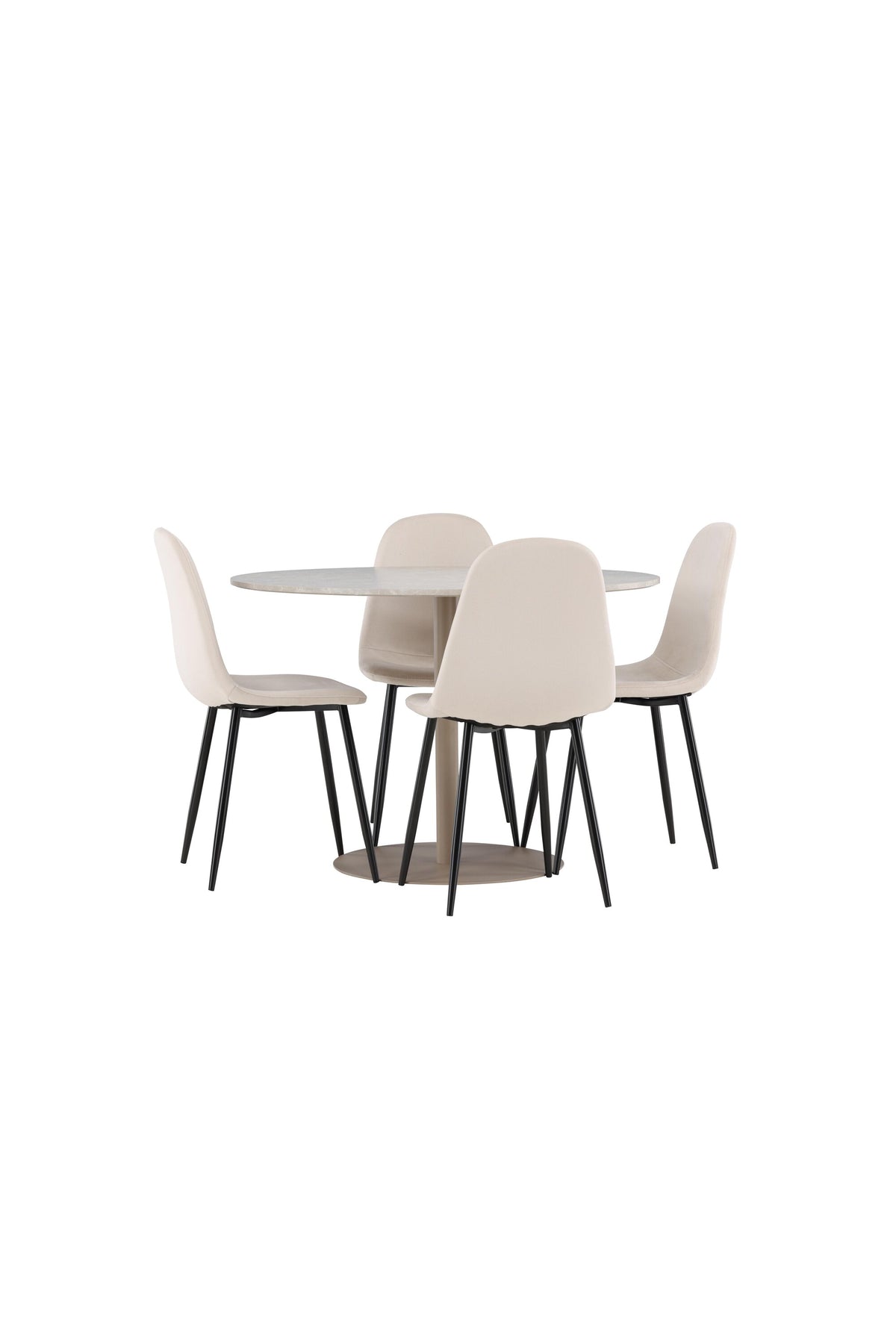 Lycke Matbord med Polar Stolarna – MDF