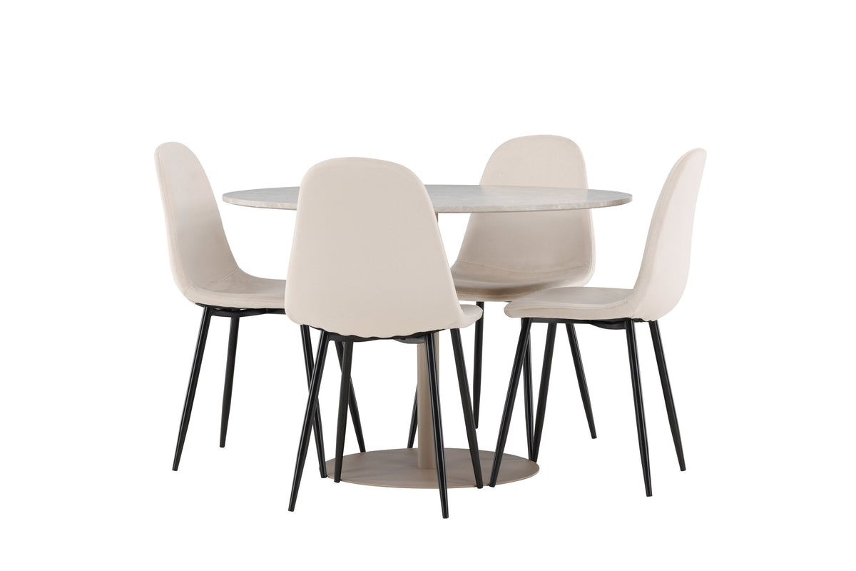 Lycke Matbord med Polar Stolarna – MDF