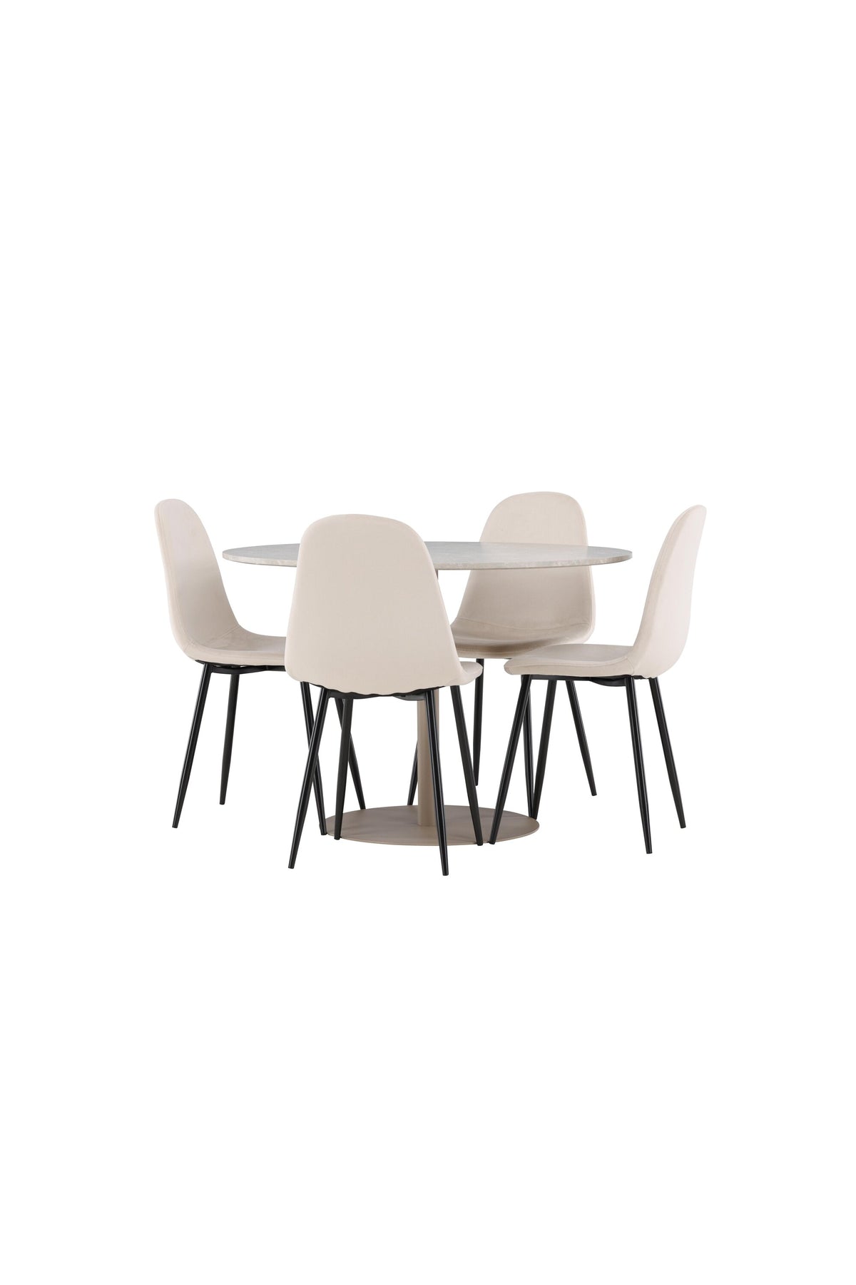 Lycke Matbord med Polar Stolarna – MDF