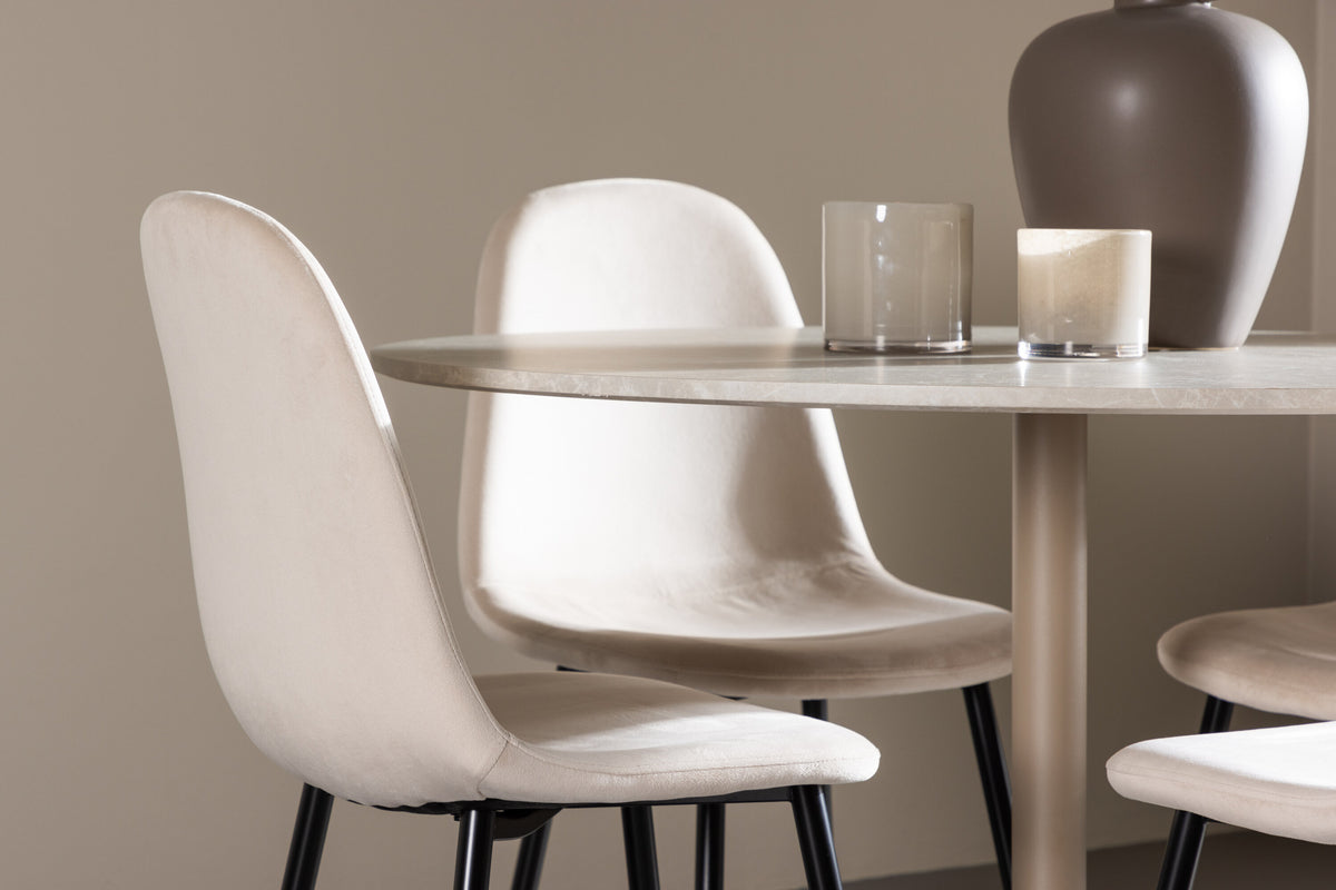 Lycke Matbord med Polar Stolarna – MDF