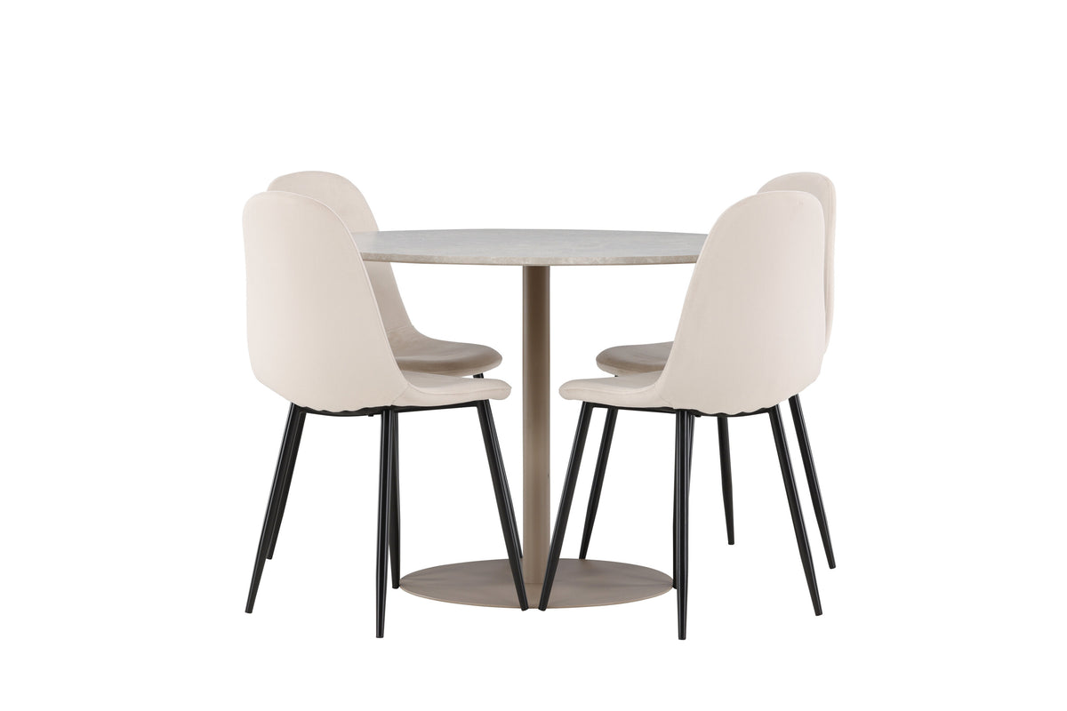 Lycke Matbord med Polar Stolarna – MDF