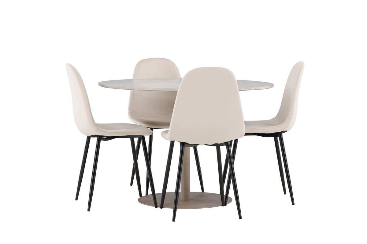 Lycke Matbord med Polar Stolarna – MDF