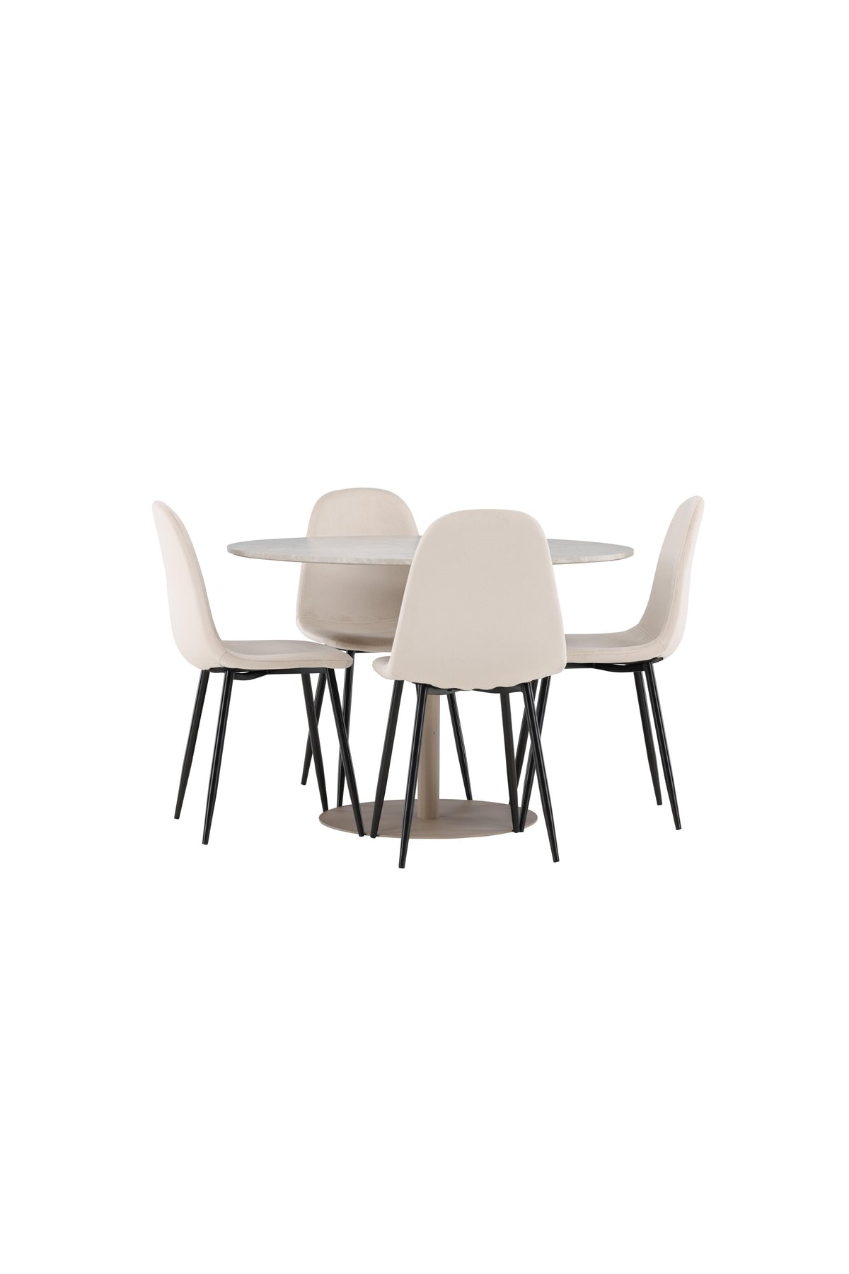 Lycke Matbord med Polar Stolarna – MDF