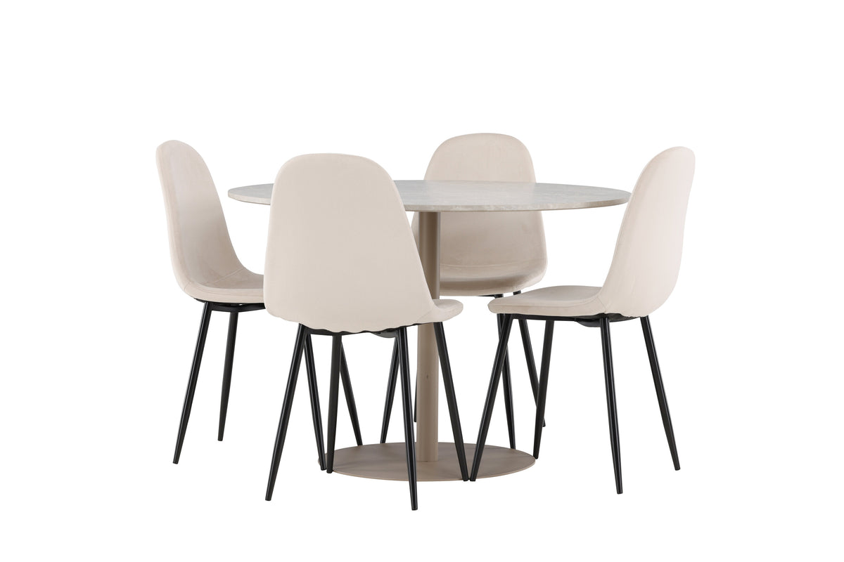 Lycke Matbord med Polar Stolarna – MDF