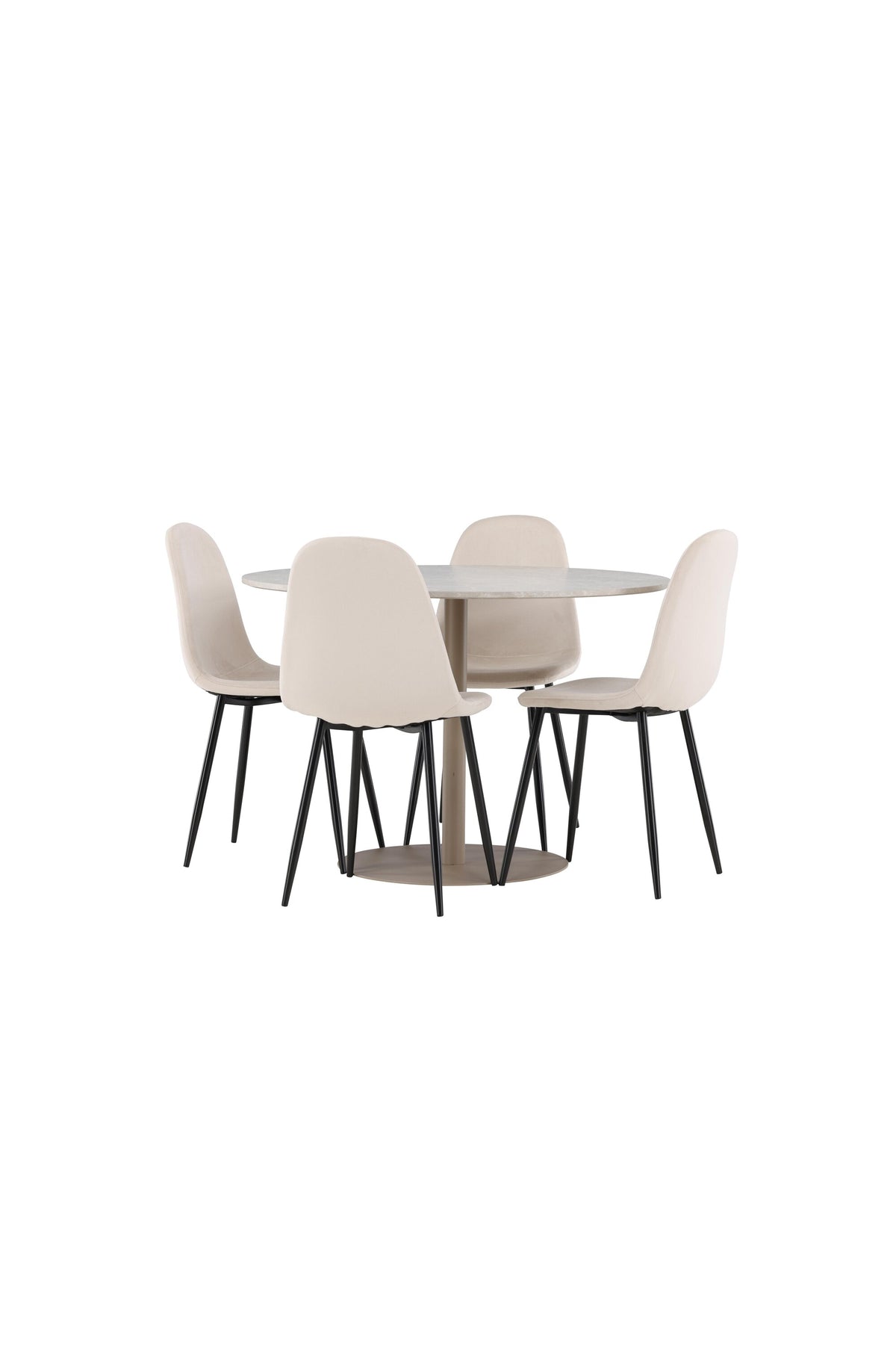 Lycke Matbord med Polar Stolarna – MDF