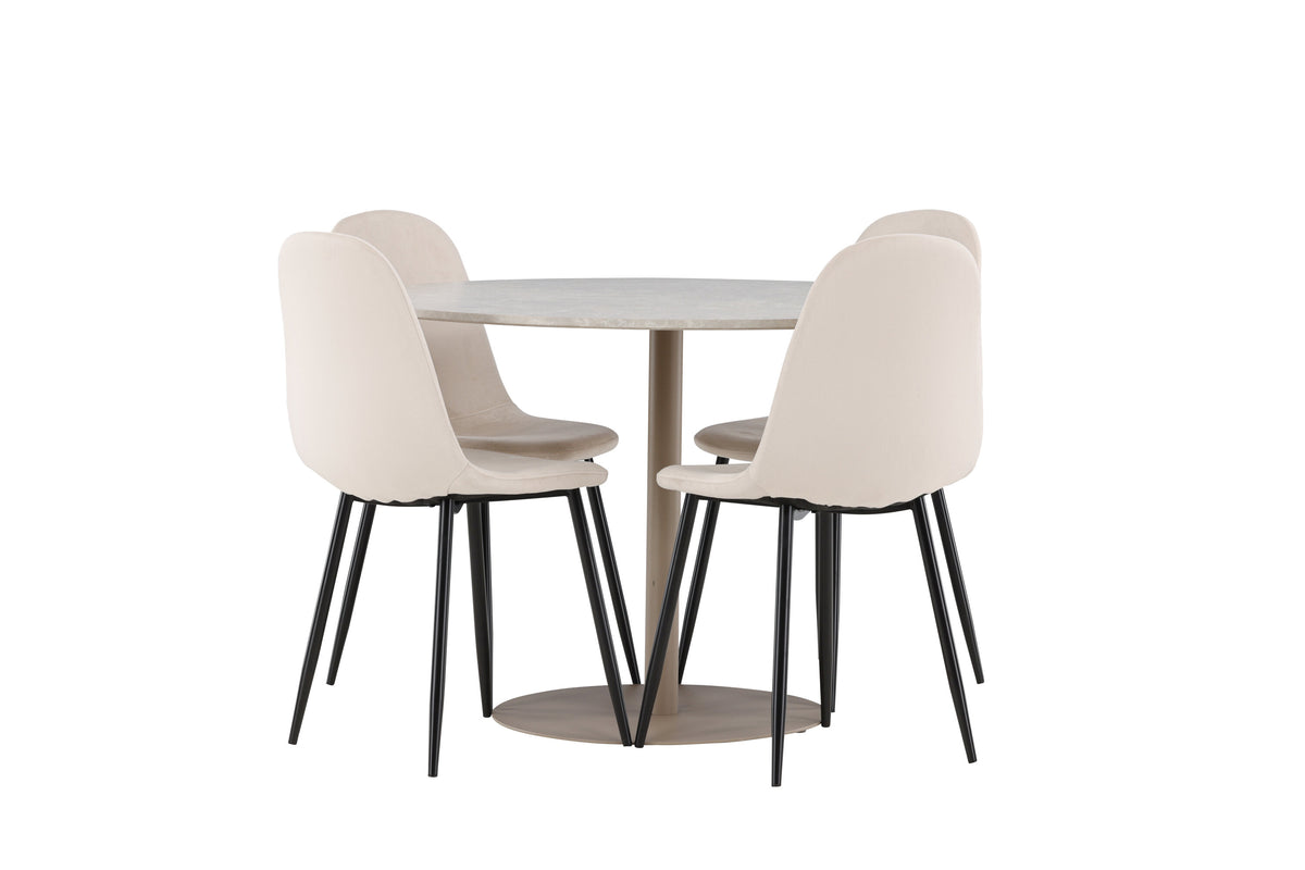 Lycke Matbord med Polar Stolarna – MDF