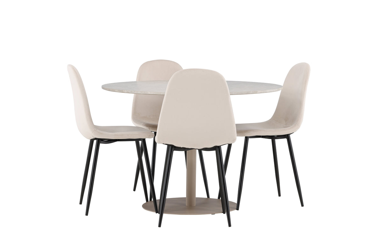 Lycke Matbord med Polar Stolarna – MDF
