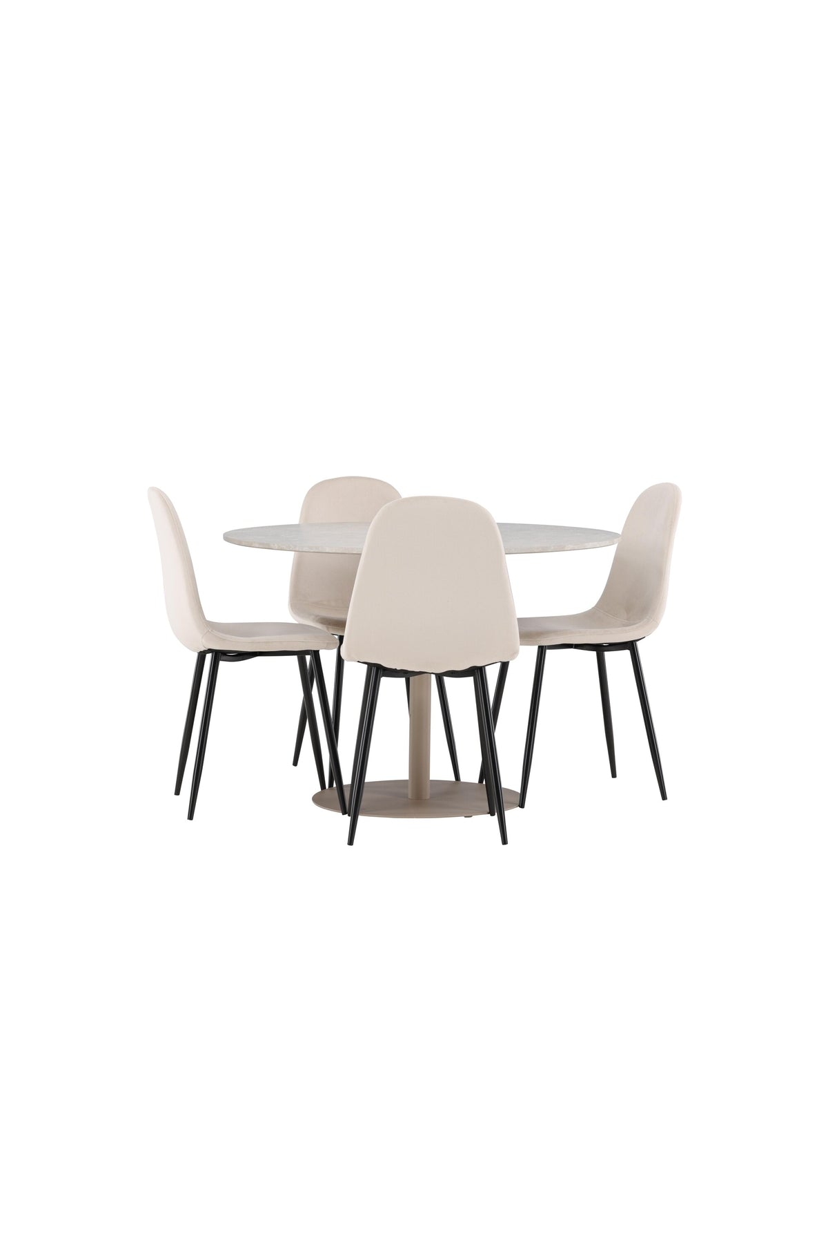 Lycke Matbord med Polar Stolarna – MDF