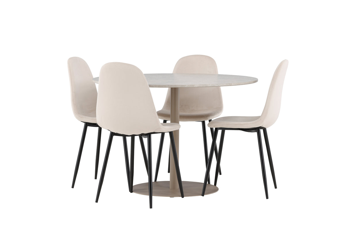 Lycke Matbord med Polar Stolarna – MDF