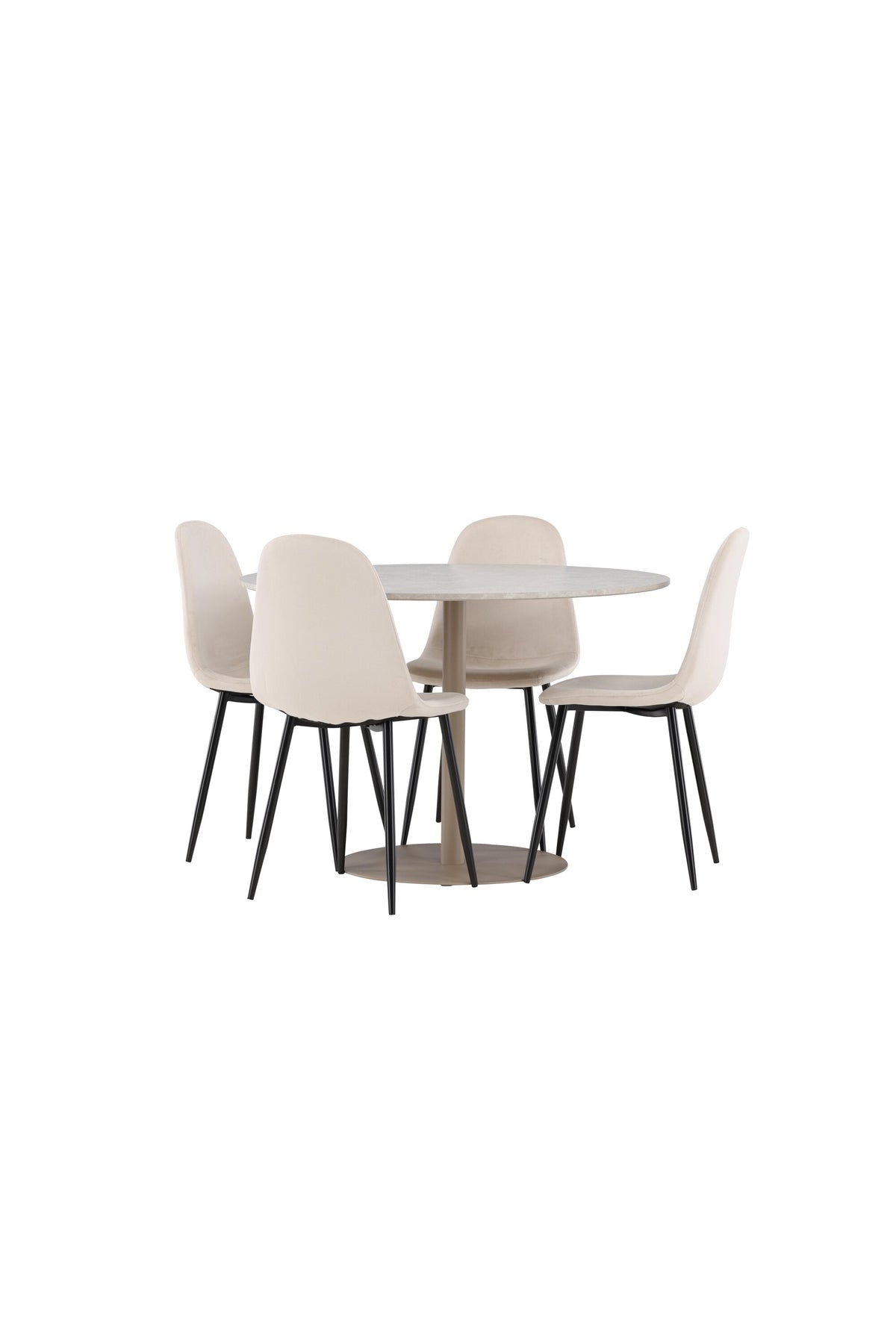 Lycke Matbord med Polar Stolarna – MDF