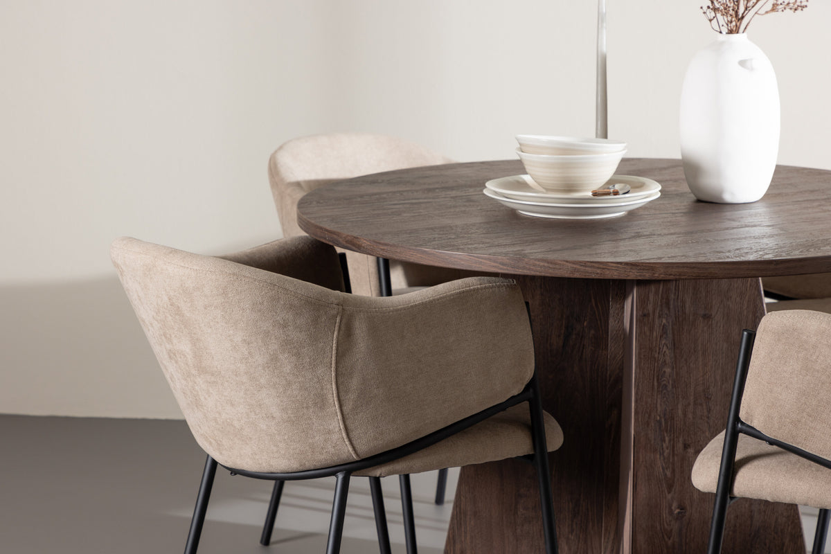 Bootcut Matbord med Evelina Stolarna – MDF