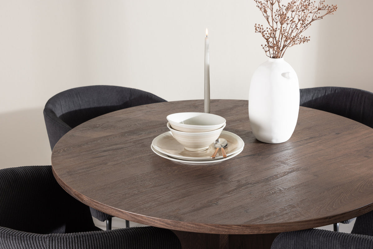 Bootcut Matbord med Berit Stolarna – MDF
