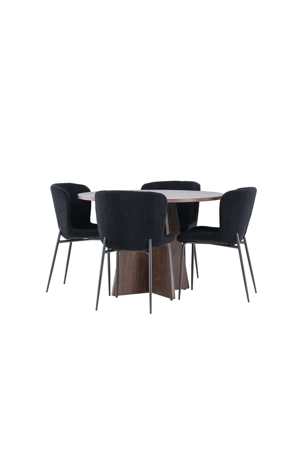 Bootcut Matbord med Modesto Stolarna – MDF