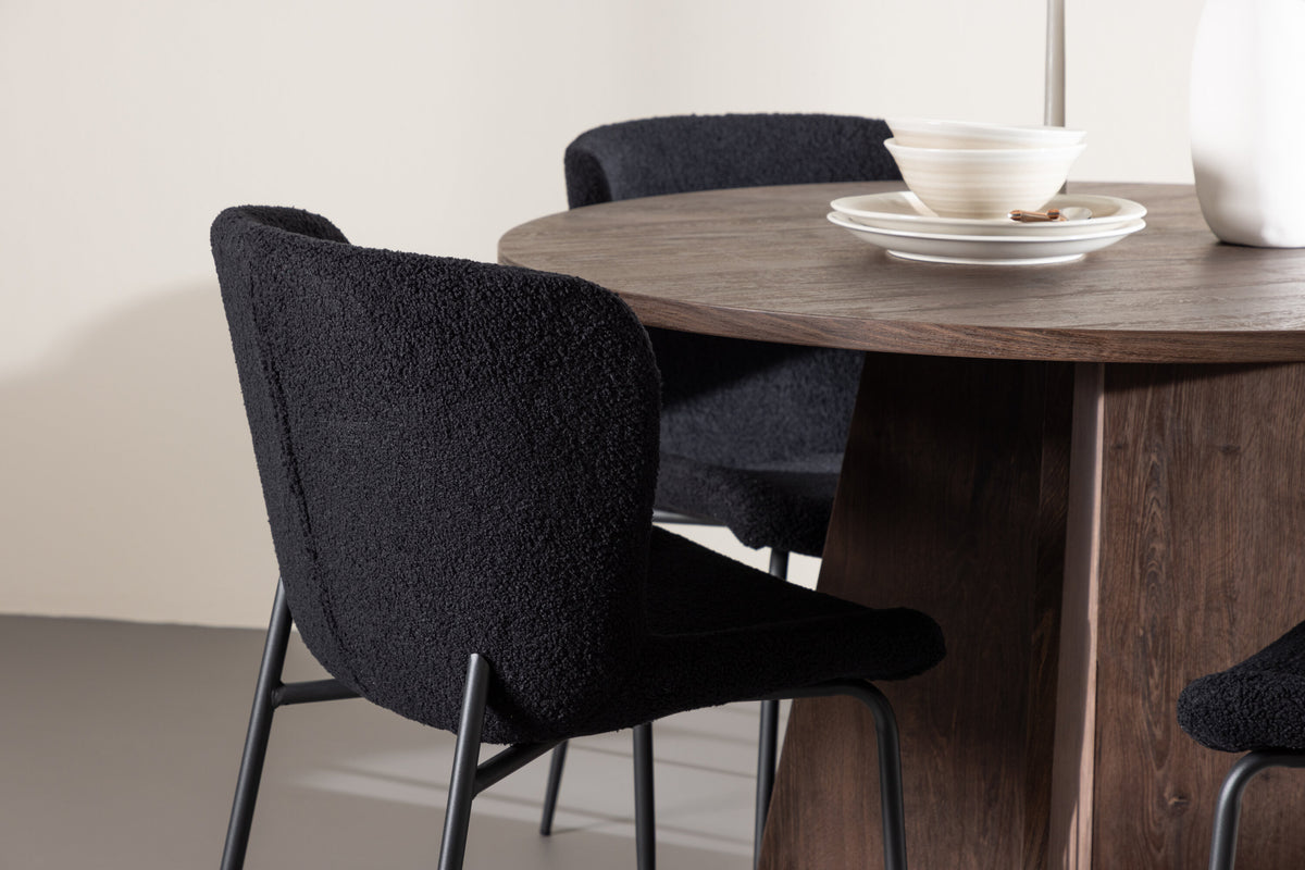 Bootcut Matbord med Modesto Stolarna – MDF