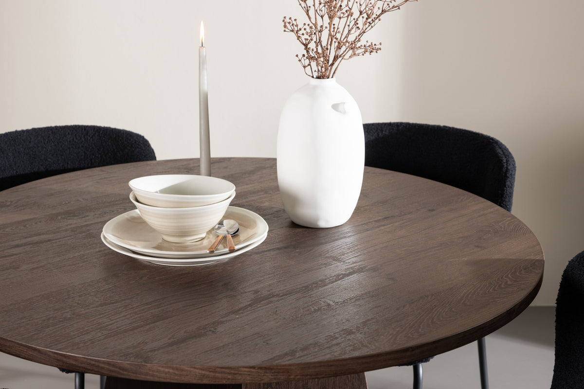 Bootcut Matbord med Modesto Stolarna – MDF