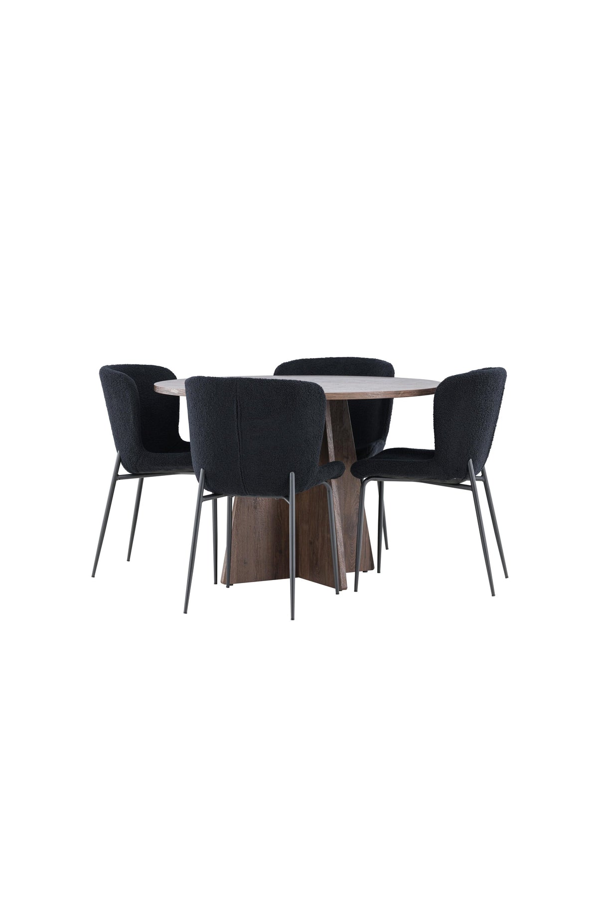 Bootcut Matbord med Modesto Stolarna – MDF