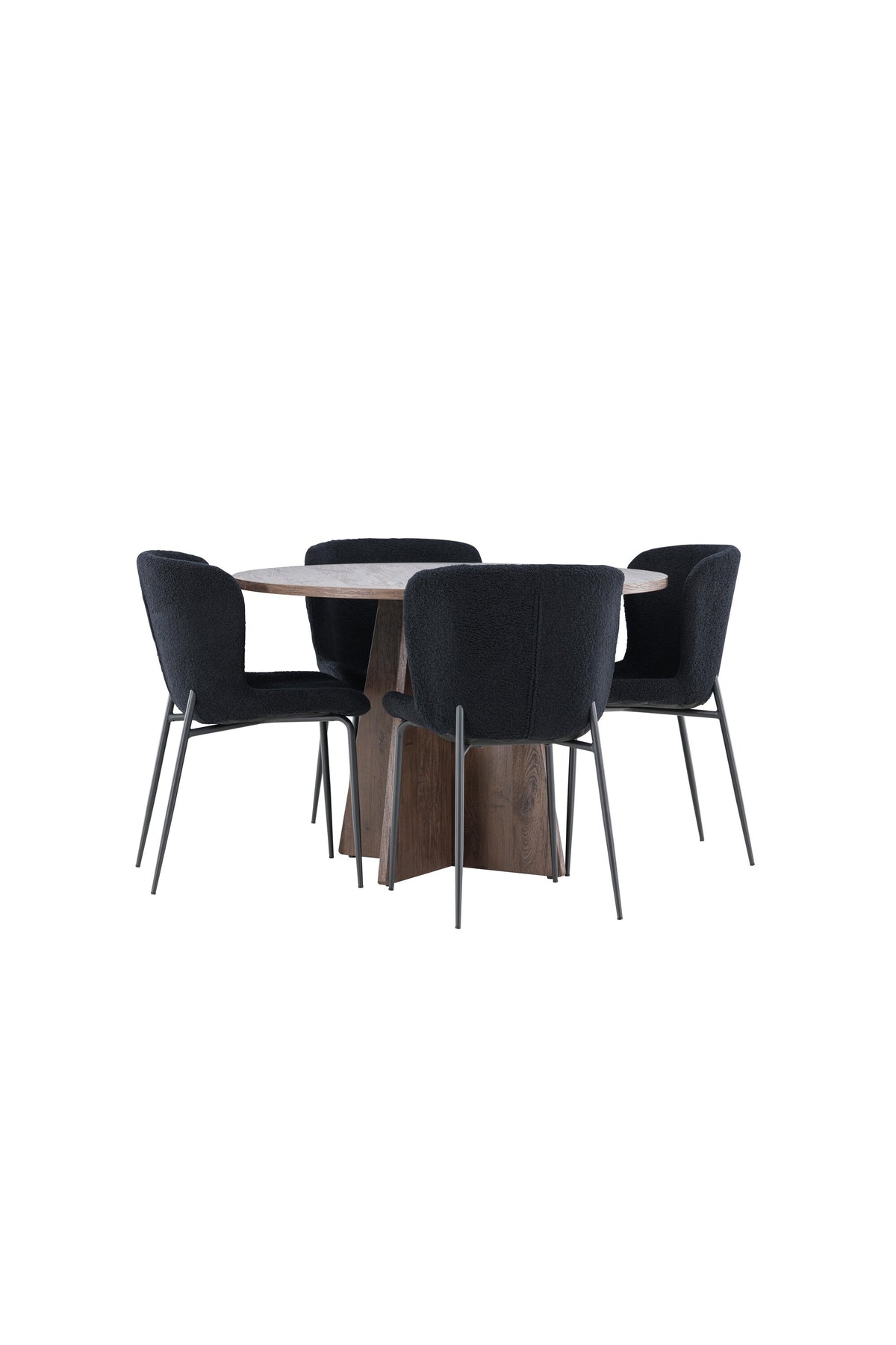 Bootcut Matbord med Modesto Stolarna – MDF