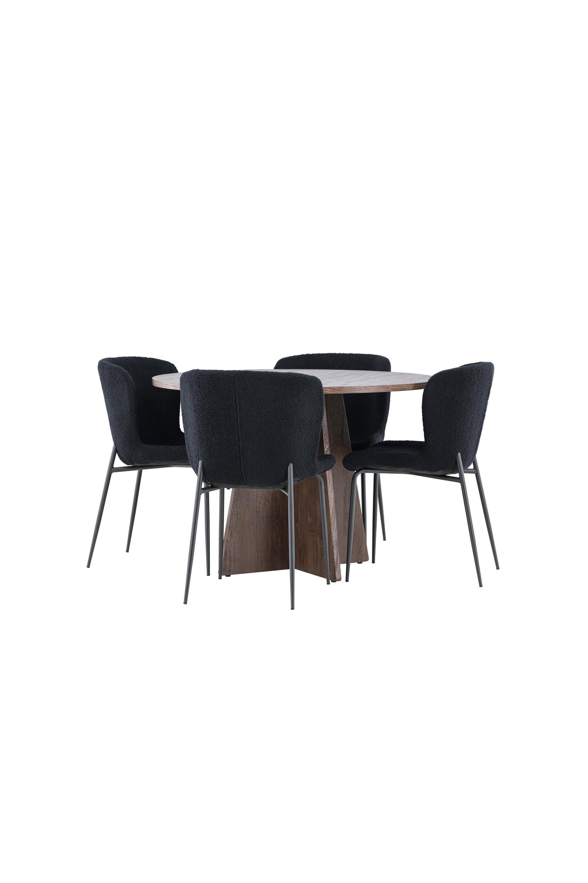 Bootcut Matbord med Modesto Stolarna – MDF