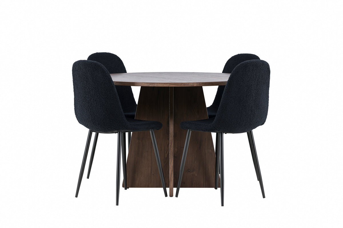 Bootcut Matbord med Polar Stolarna – MDF