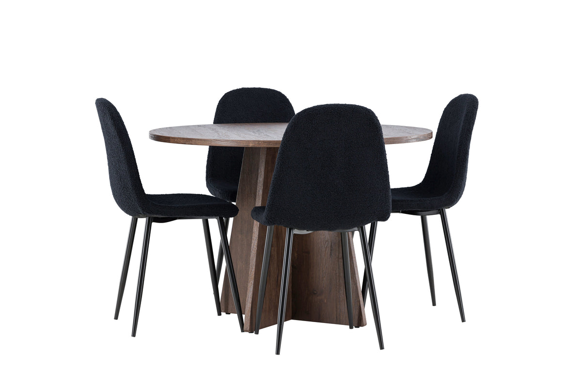 Bootcut Matbord med Polar Stolarna – MDF