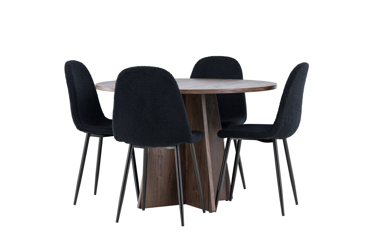 Bootcut Matbord med Polar Stolarna – MDF