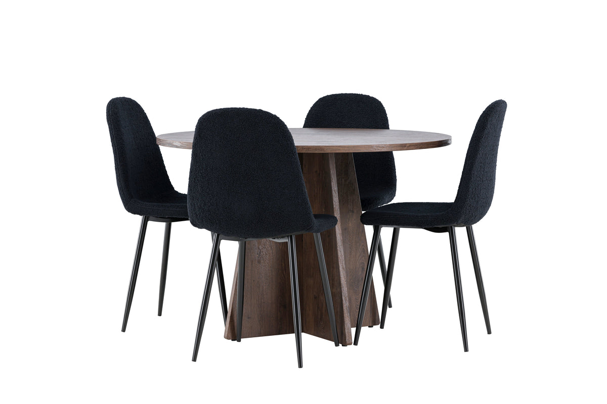 Bootcut Matbord med Polar Stolarna – MDF
